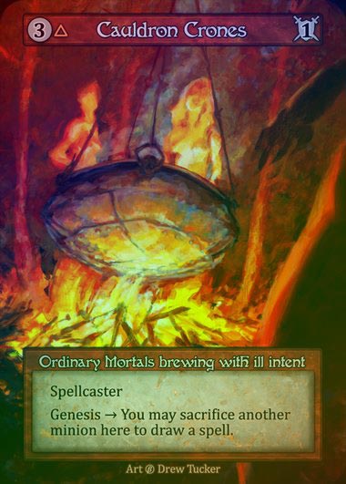 【FOIL】[Fire] Cauldron Crones [beta-Ordinary]